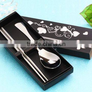 Stainless Steel Chopsticks Spoon Wedding Giveaway Gift photo-2
