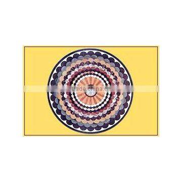 Inlay Marble Flooring Medallion , home Decorations Tiles