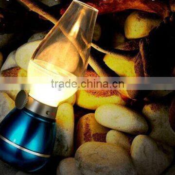 Blowing Control Lamp Kerosene Lamp,USB Powered Charging Kerosene Nostalgia Oil Lamp Design