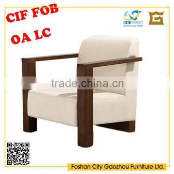 2016 modern furniture design outdoor furniture wooden/fabric leisure chair