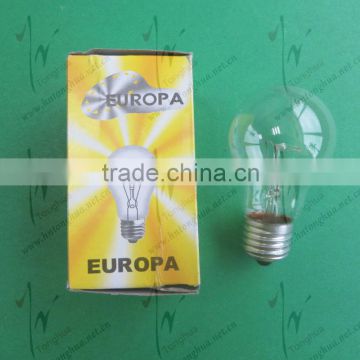 220-240V E27 60W Clear Bulb, Incandescent Lamp