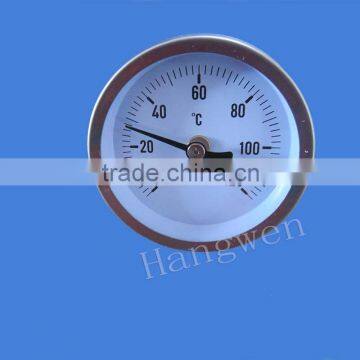 Industrial usage pipeline bimetal thermometer with c-clamp