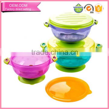 FDA Certificate PP Material Bowl Children's Plate Anti-slide Suction Feeding Bowl