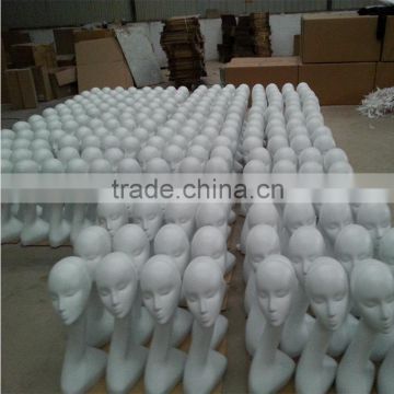 Display Props Wooden Mannequin Head for wigs/cap/hat