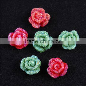 8mm Candy Color Resin Rose Flower Beads For Jewelry & Phone Case & Nail Art -zhiya Factory photo-4