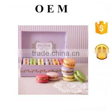 Promotional Handmade Pakcing Resin 5cm Dia Macaron Trinket Box