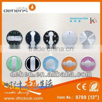 Aluminum Dial Quartz Plastic Wall Clock