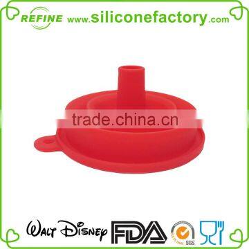 Hot Selling Food Grade Silicone Collapsible Folding Funnel for Kitchen Tools photo-4