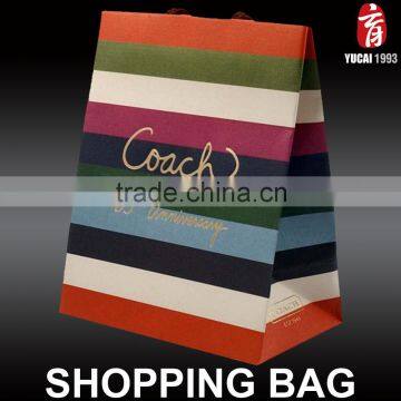 Customized Multi-color Kraft Paper Shopping Bag