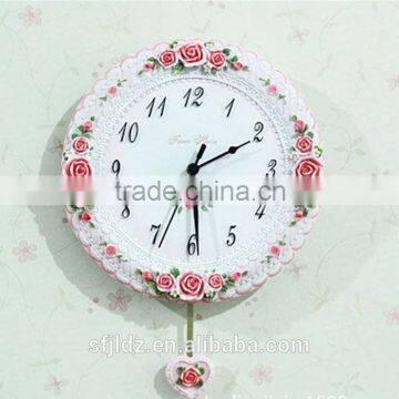 Creative Home Decorated High Quality Country Style Resin Wall Clock