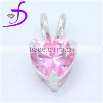 Wholesale Charms Collection Diamond Charms Jewelry red heart stone pendant