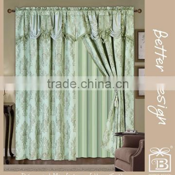 4 Colors Polyester Woven Cortinas For Home