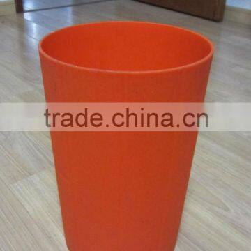 high quality good design orange tall plastic dustbin injection mould