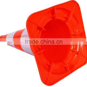High Quality Flexible Orange PVC Traffic Cone photo-3