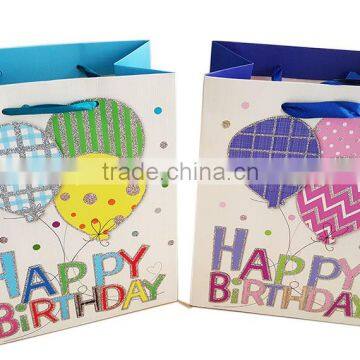 happy birthday paper gift shopping bag