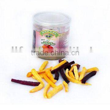 Low temperature VF Mixed Sweet Potato Chips--low fat