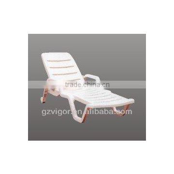 Plastic swimming pool lounge chair