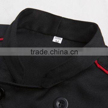Black Customized With Good Quality Double Breasted Chef Mascot Costume