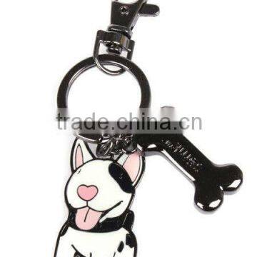 Cute dog metal key chain