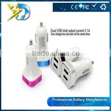 5V 3.1A dual port USB car charger for ip 5 5s for moble phone charge