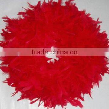 Feather Wreath - Christmas Wreath - Red Wreath