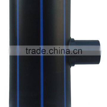 Butt welding reducing tee polyethylene pipe fittings