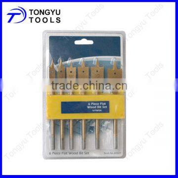 6PCS Hex Shank Wood Flat Drill Sets