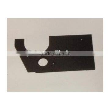 DEE400187 Escalator inlet faceplate, black, length 263mm, width 130mm, thickness 10mm