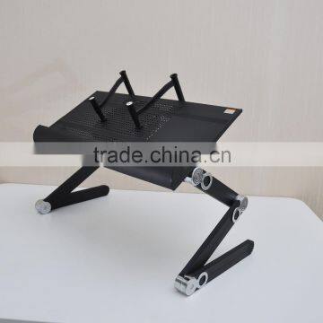 Ergonomic adjustable height computer desk folding table