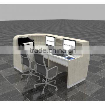 hot sale cheap reception desk round U-shaped reception desk Use in commercial furniture