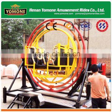Completely Service Amusement Theme Park Rides Human Gyroscope With 2 Seats