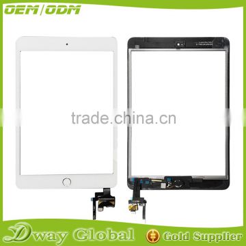 Professional Tested Replacement Touch Panel for Ipad mini 3 Touch Screen Digitizer with IC with Home Button Assembly