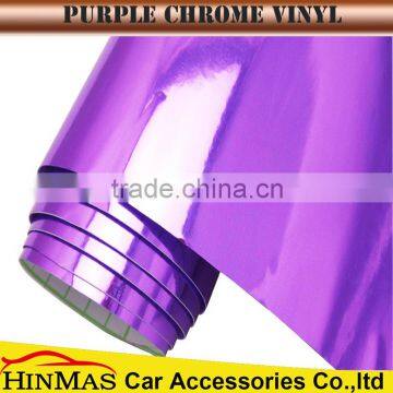 Wholesale Air Free chrome Purple 3d Chrome Car Wrap Vinyl aluminum foil