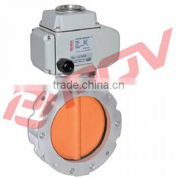 ac380v cement single flange electric actuated butterfly china manufacturer