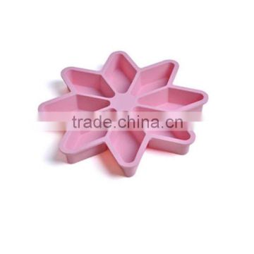 2016 Pink Flower Silicone Cake Mold Soap Chocolate Mould for Kitchen Baking Cake Tools