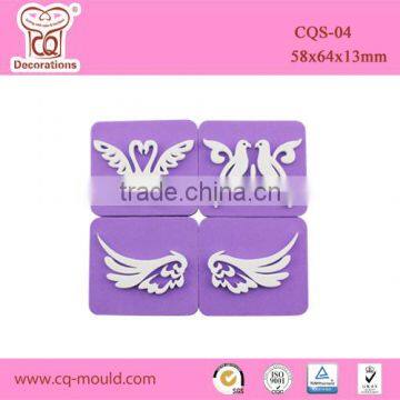 beautiful bird design fondant cake decorating tools foam cake stamp