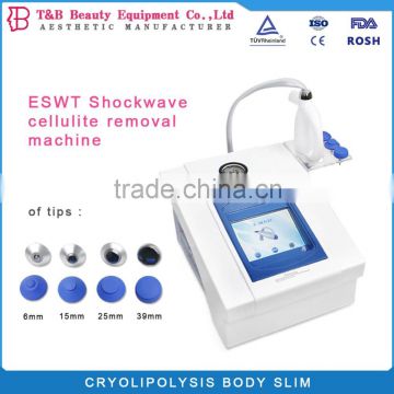 2016 Hot Sale Portable extracorporeal shock wave therapy slim machine from T&B