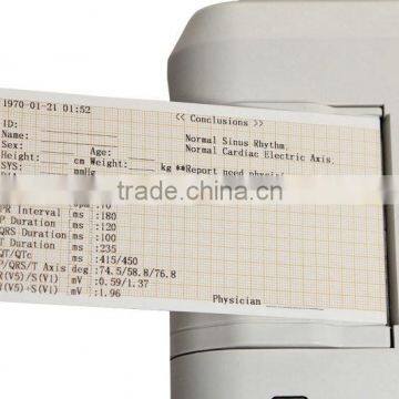 CE Mark Resting 3 Channel ECG Machine With PC Software 3.5 Inch Color LCD Digital Electrocardiograph EKG-903BS photo-3
