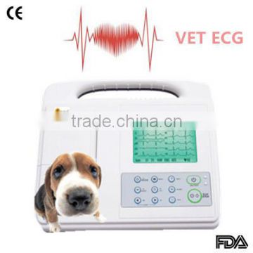 2015 NEW 1-channel Vet Electrocardiograph Veterinary ECG EKG machine