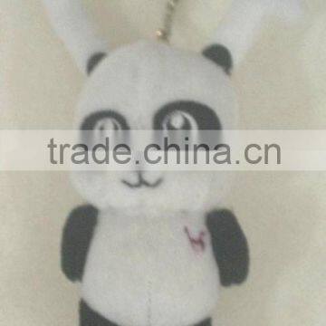 Panda plush toy key chains