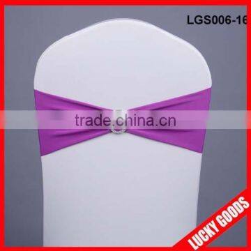 wedding decorative cheap purple chair bands wholesale