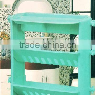 Kawachi 3 Tier Corner Storage Shelf Plastic Bathroom Rack photo-2