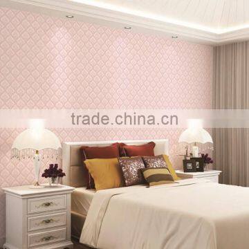 China Beauty flower bedroom wallpaper for decoration