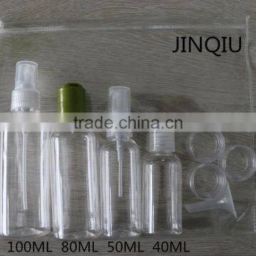 Travel Spryaer Bottle Set Travel Kit ,100ml/80ml/50ml/40ml Travel Bottle Set ,travel Bottle Set With Cream Jar
