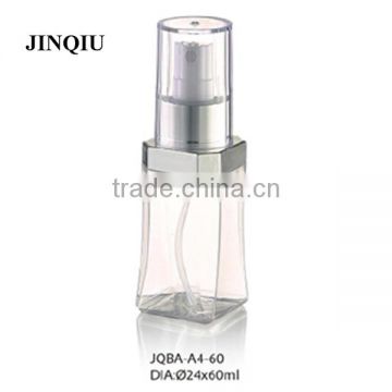 Empty 60ml,80ml,100ml,120ml plastic cosmetic spray bottle,spray bottle plastic petg, refillable perfume spray bottle