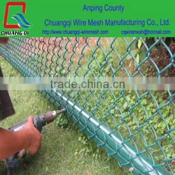 Sport court / airport fence Hot dipped galvanized and pvc coated chain link fence