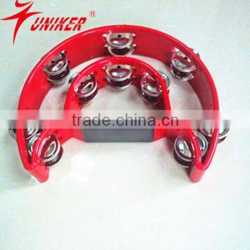 wholesale 20 pairs bells ABS Plastic toy customized tambourine