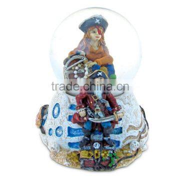 Pirate Resin Stone Finish Collection Including Picture/Photo Frame, Jewelry Box , Snow Globe, Magnet Bottle Opener and Shot Glas photo-4
