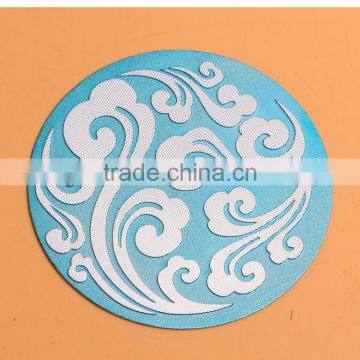 round shape embossed metal tags