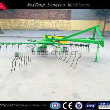 tractor pto driven rotary hay rake,3 point hitch hay tedder with CE approved